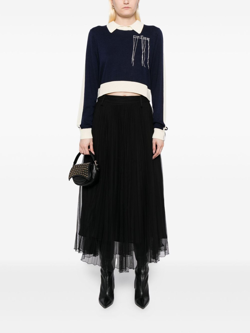 rokh logo-embroidered jumper outlook