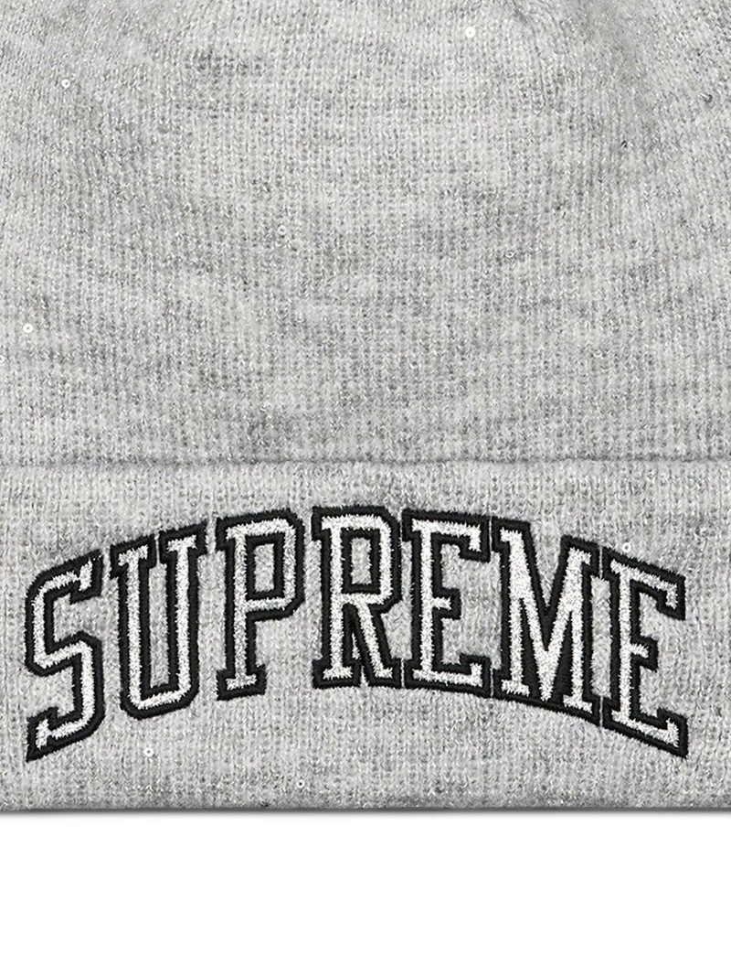 Supreme New Era Metallic Arc beanie hat outlook