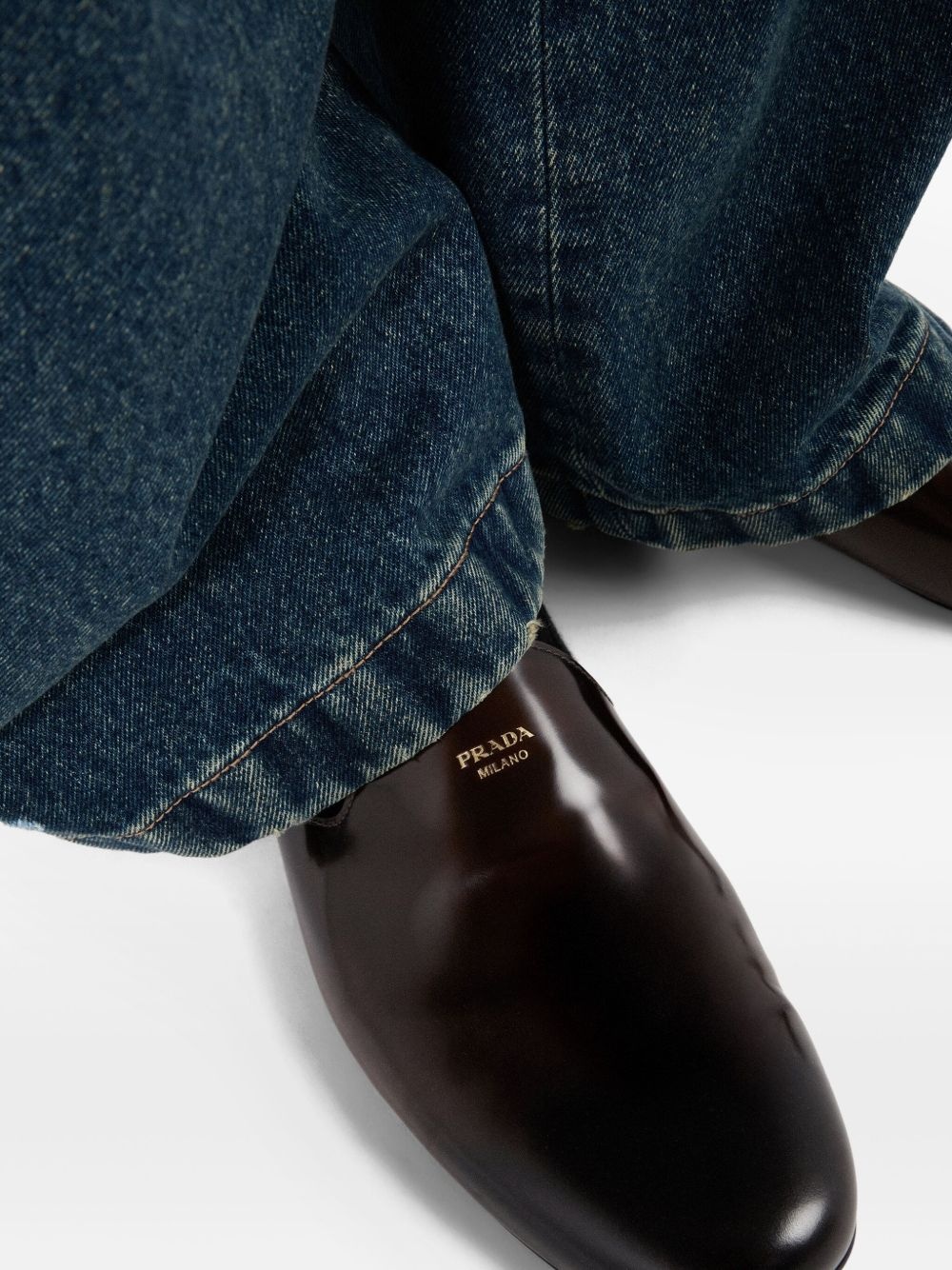 brushed-leather mules - 7