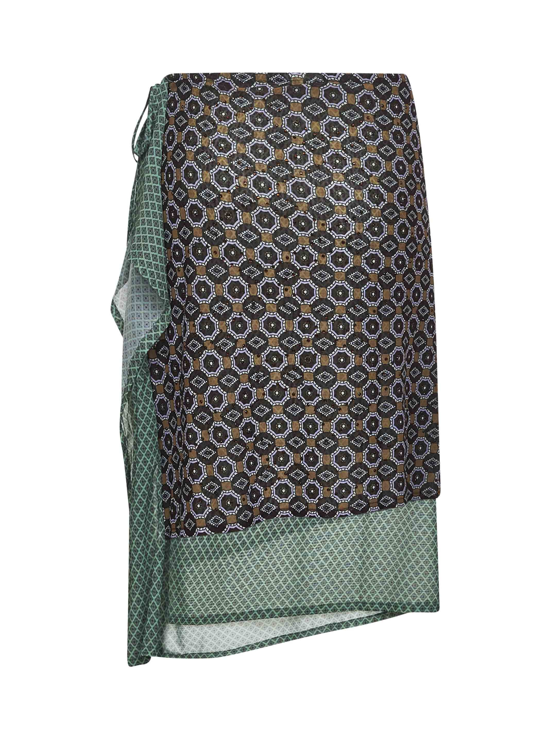 Dries Van Noten midi skirt with print - 2