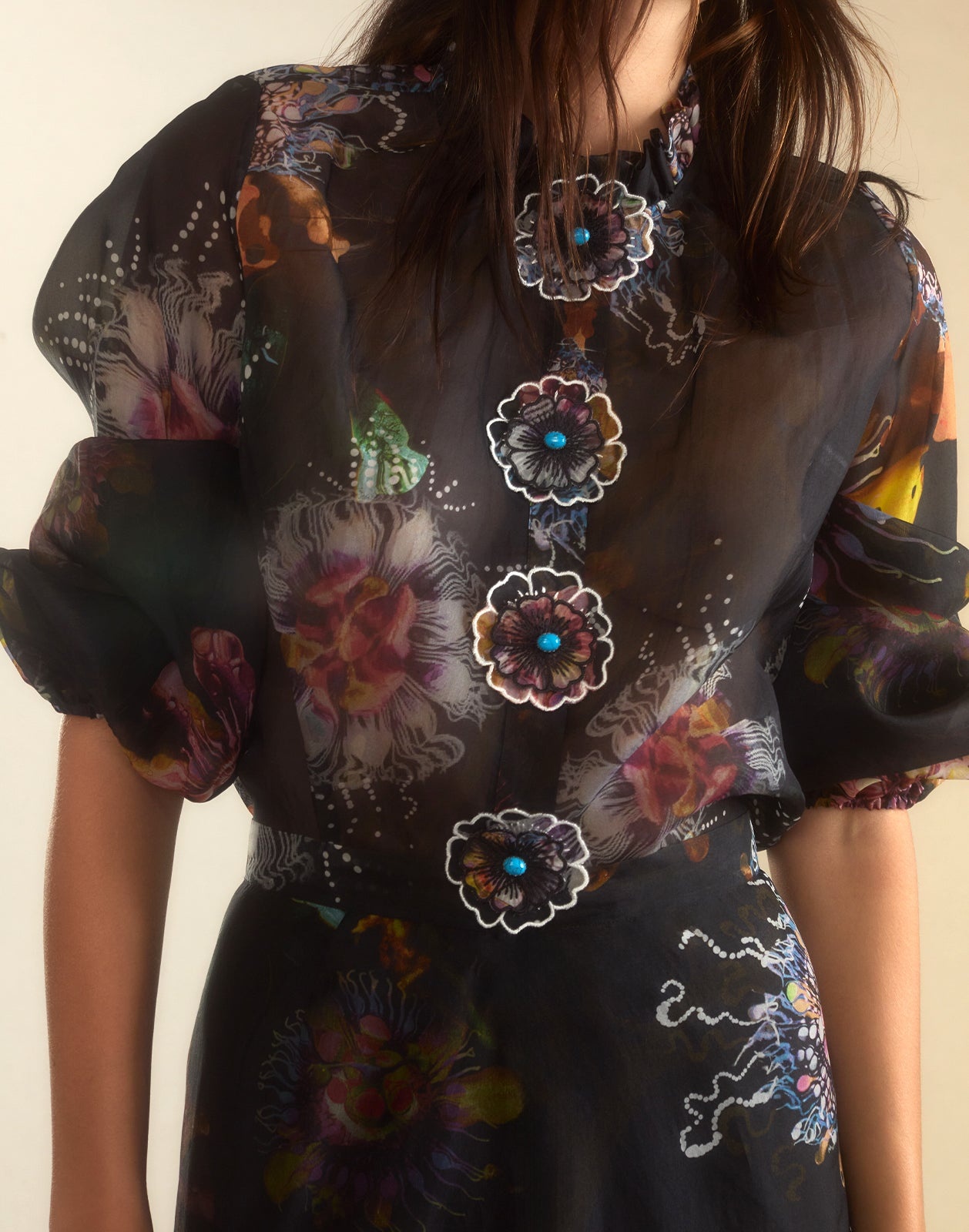 Prim Silk Organza Blouse - 8