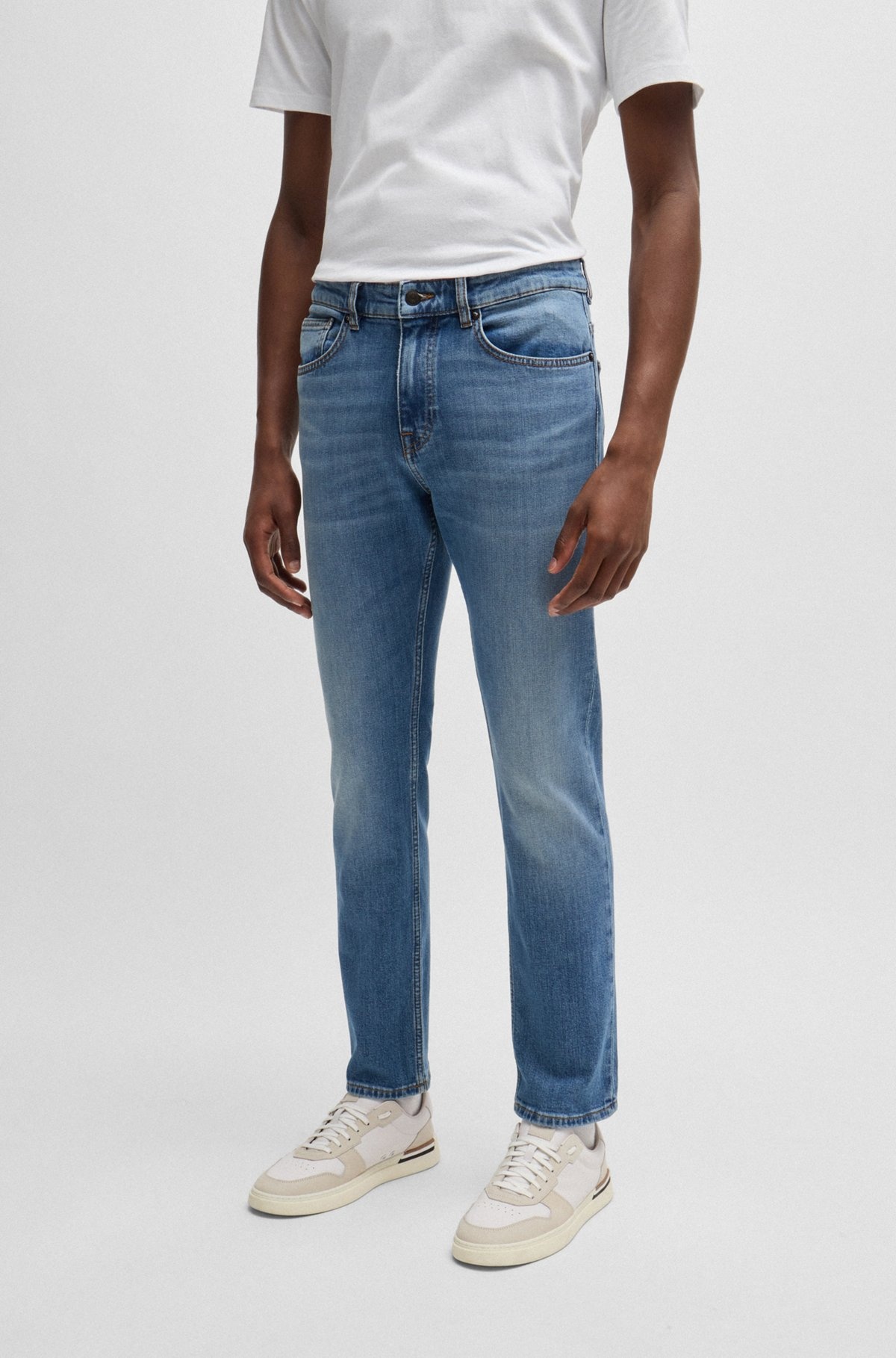 SLIM-FIT JEANS IN BLUE COMFORT-STRETCH DENIM - 2