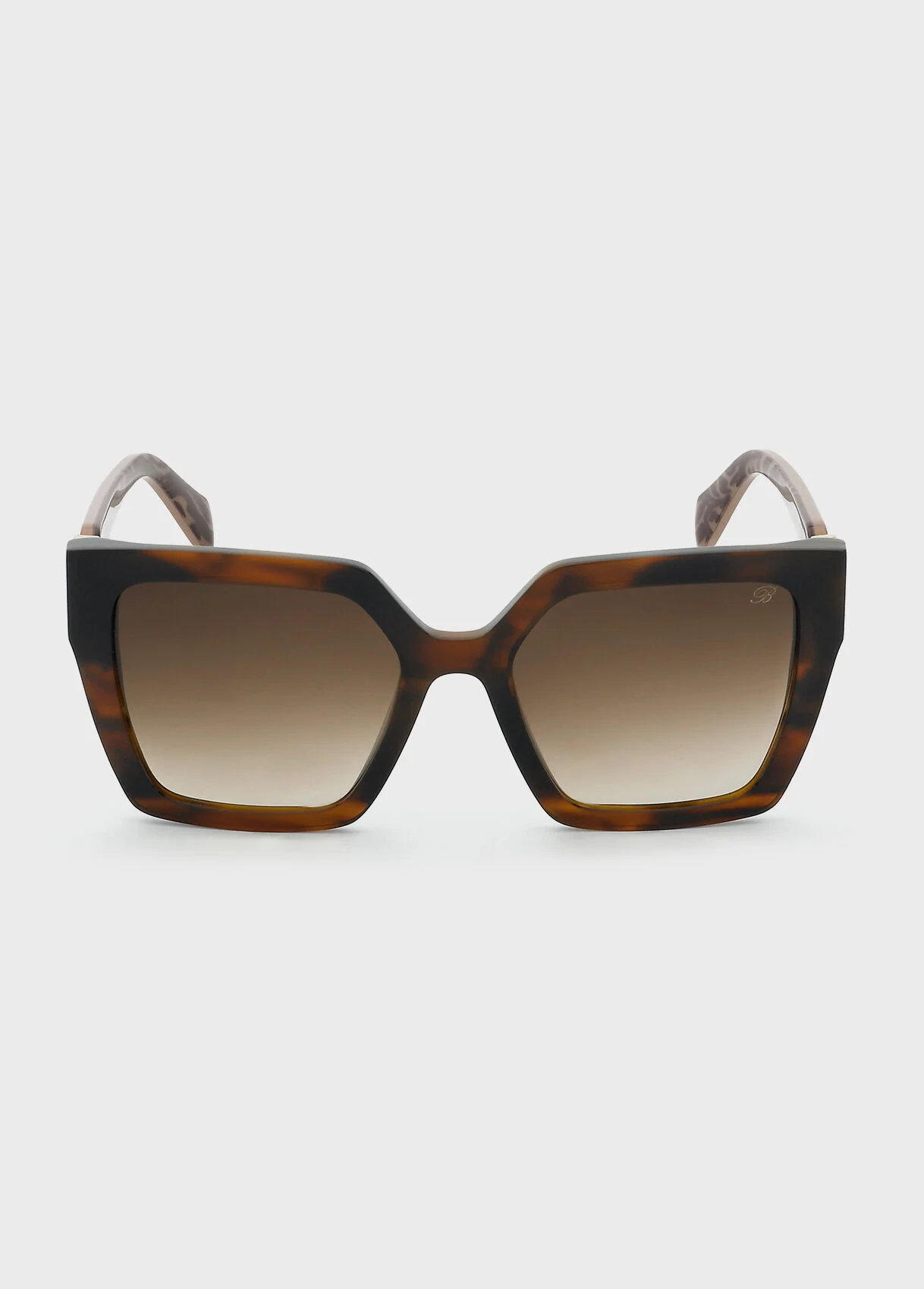 WIDE, SQUARE-SHAPED ACETATE SUNGLASSES - 1