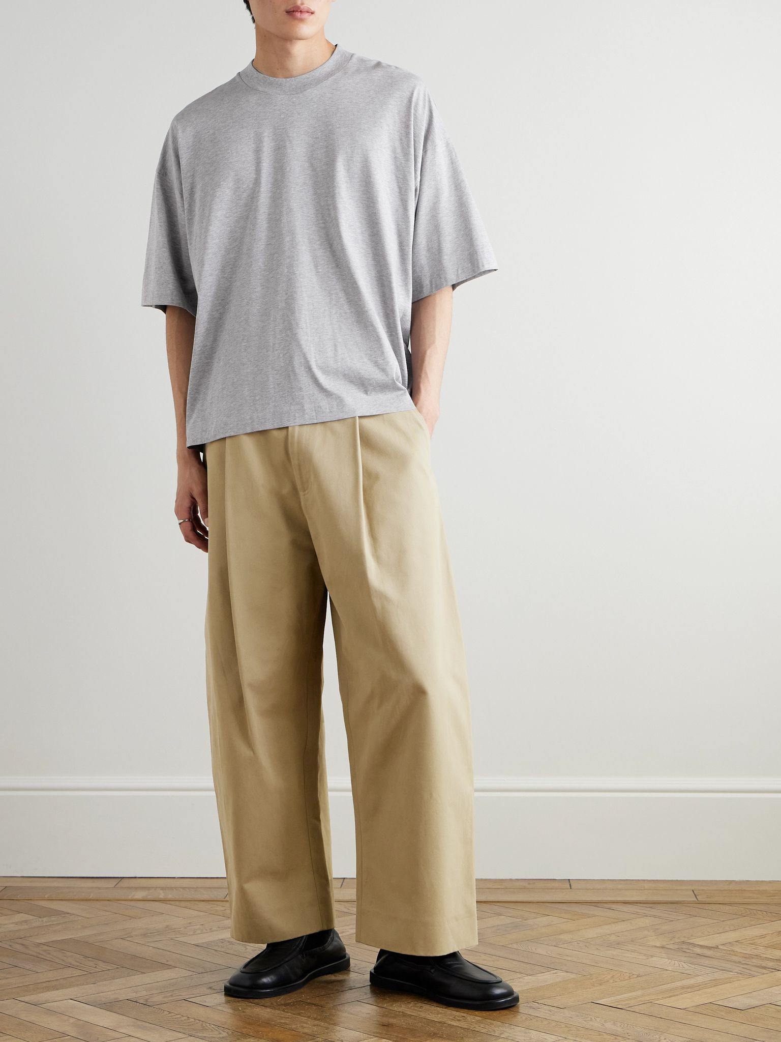 Oversized Cotton-Jersey T-Shirt Gray - 2