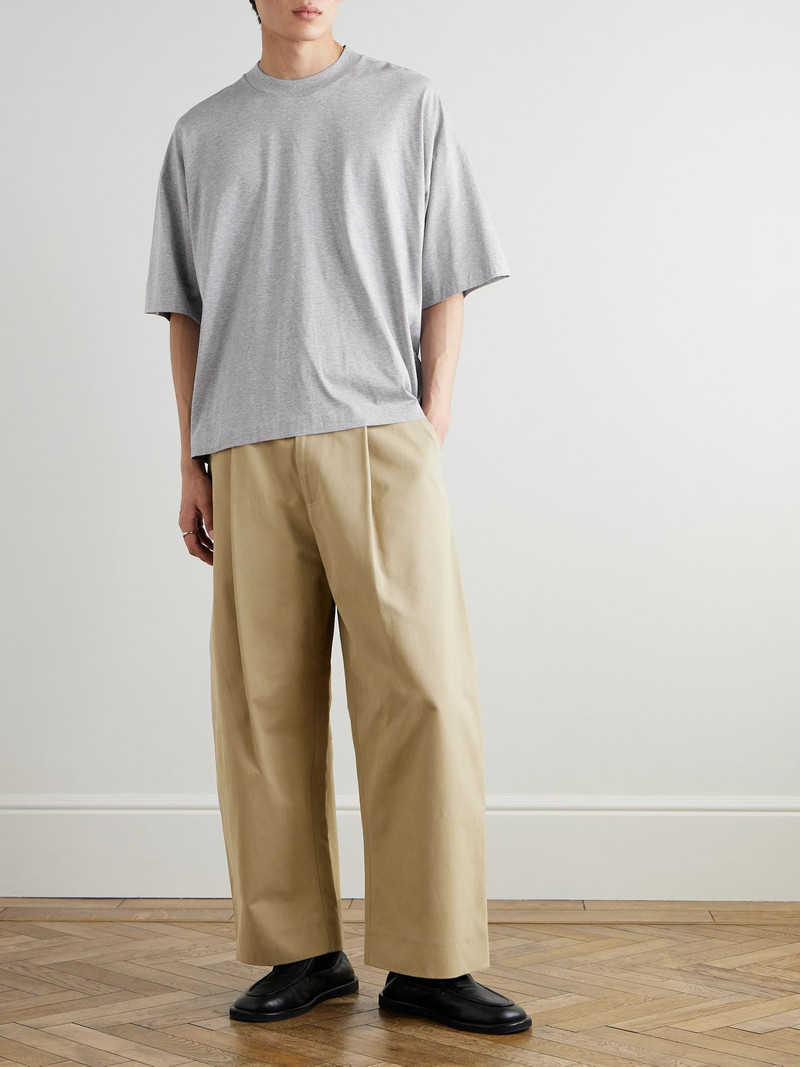 Studio Nicholson Oversized Cotton-Jersey T-Shirt Gray outlook