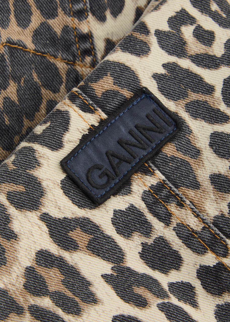 Ganni Leopard-print Stretch-denim Jacket - 5