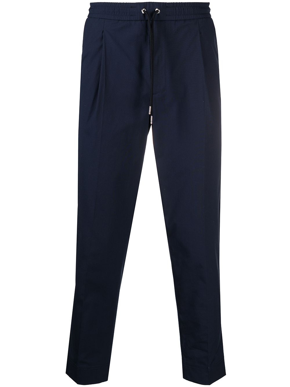 drawstring-waist tapered trousers - 1