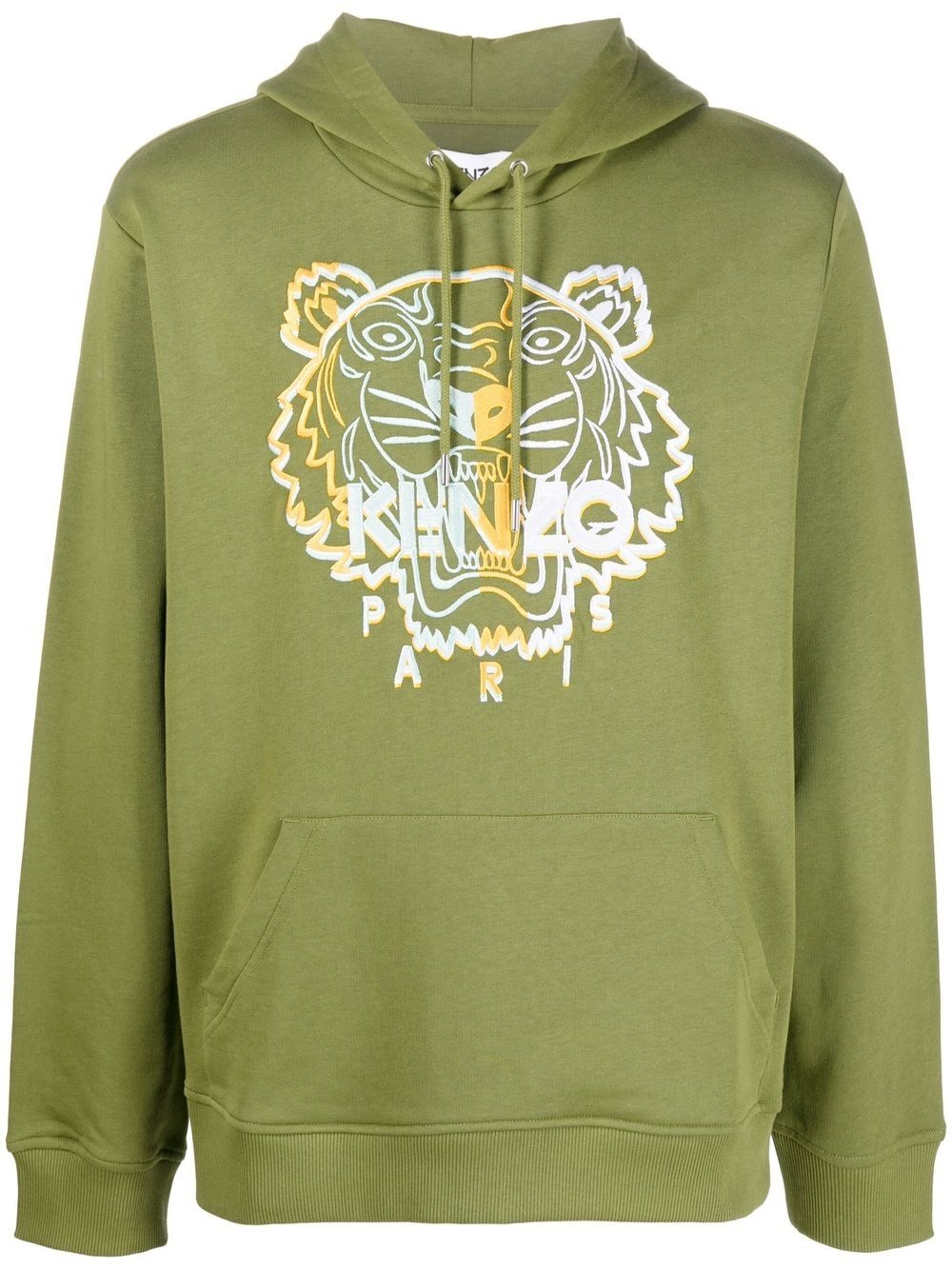 tiger-motif hoodie - 1