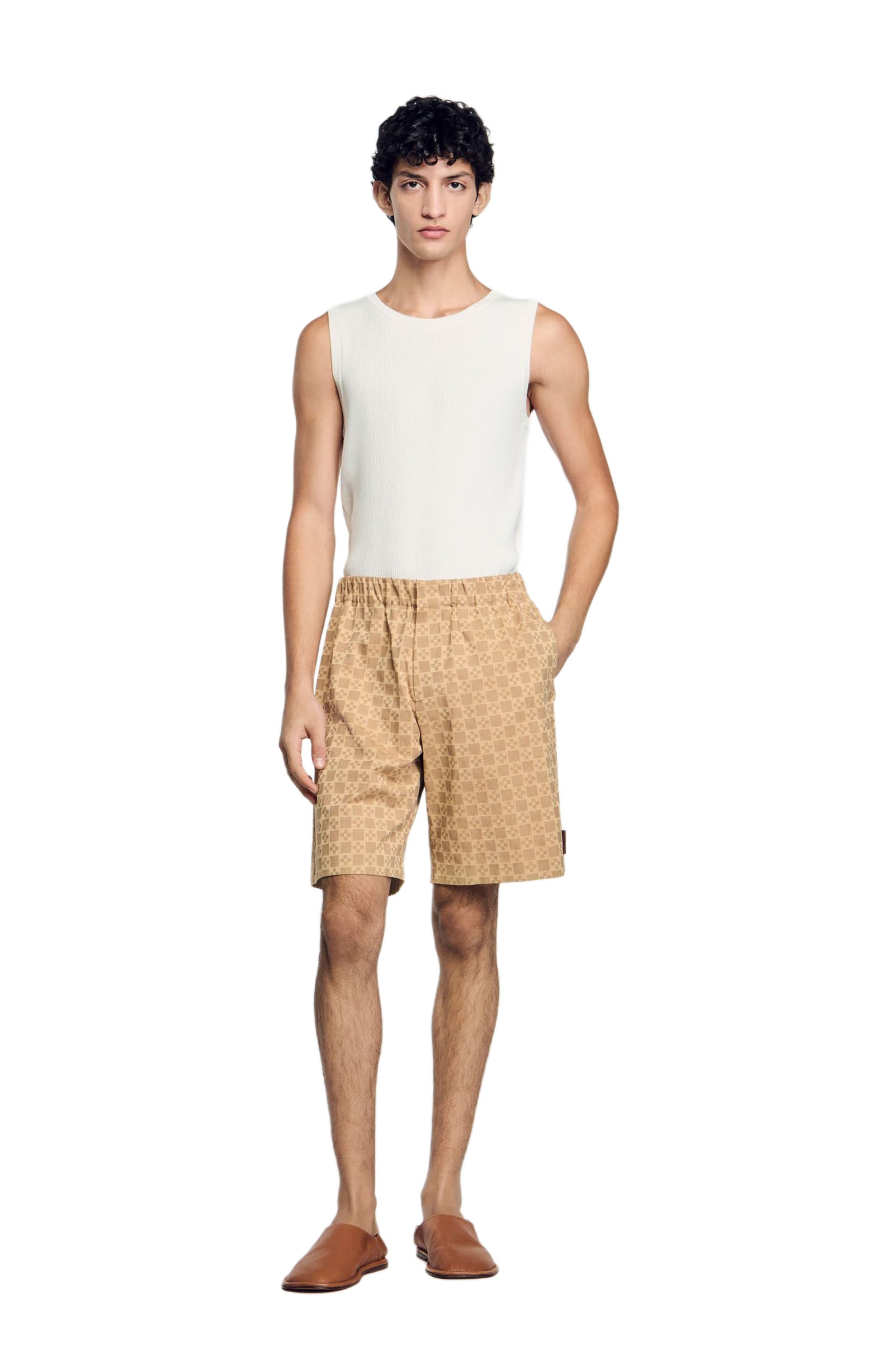 SANDRO Square Cross jacquard shorts at Nordstrom - 1