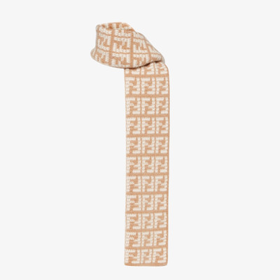 FENDI Beige cashmere scarf outlook