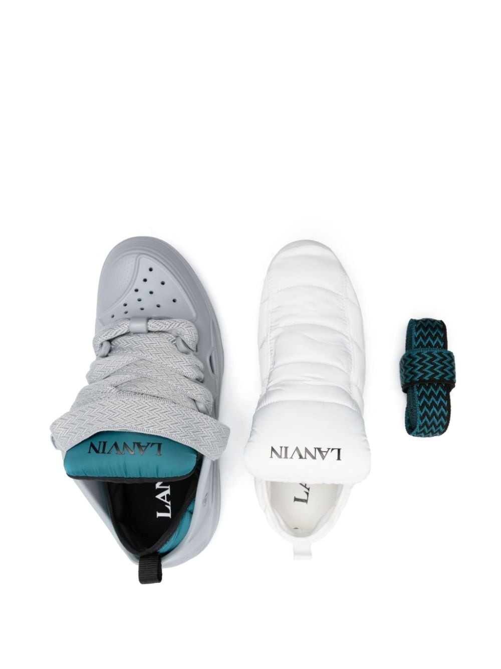 Curb removable-insole sneakers - 4