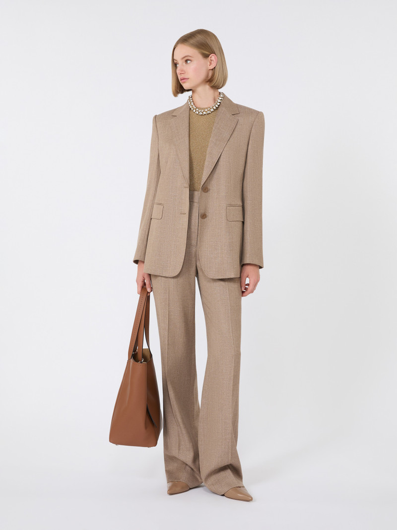 Max Mara HODEIDA Wool-blend twill blazer outlook