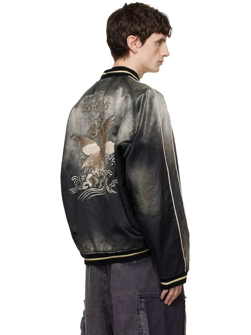 Black Sun Faded Like Souvenir Bomber Jacket 3