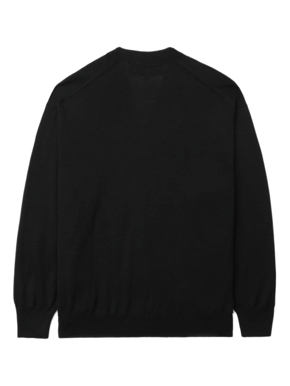 logo-embroidered cardigan - 6