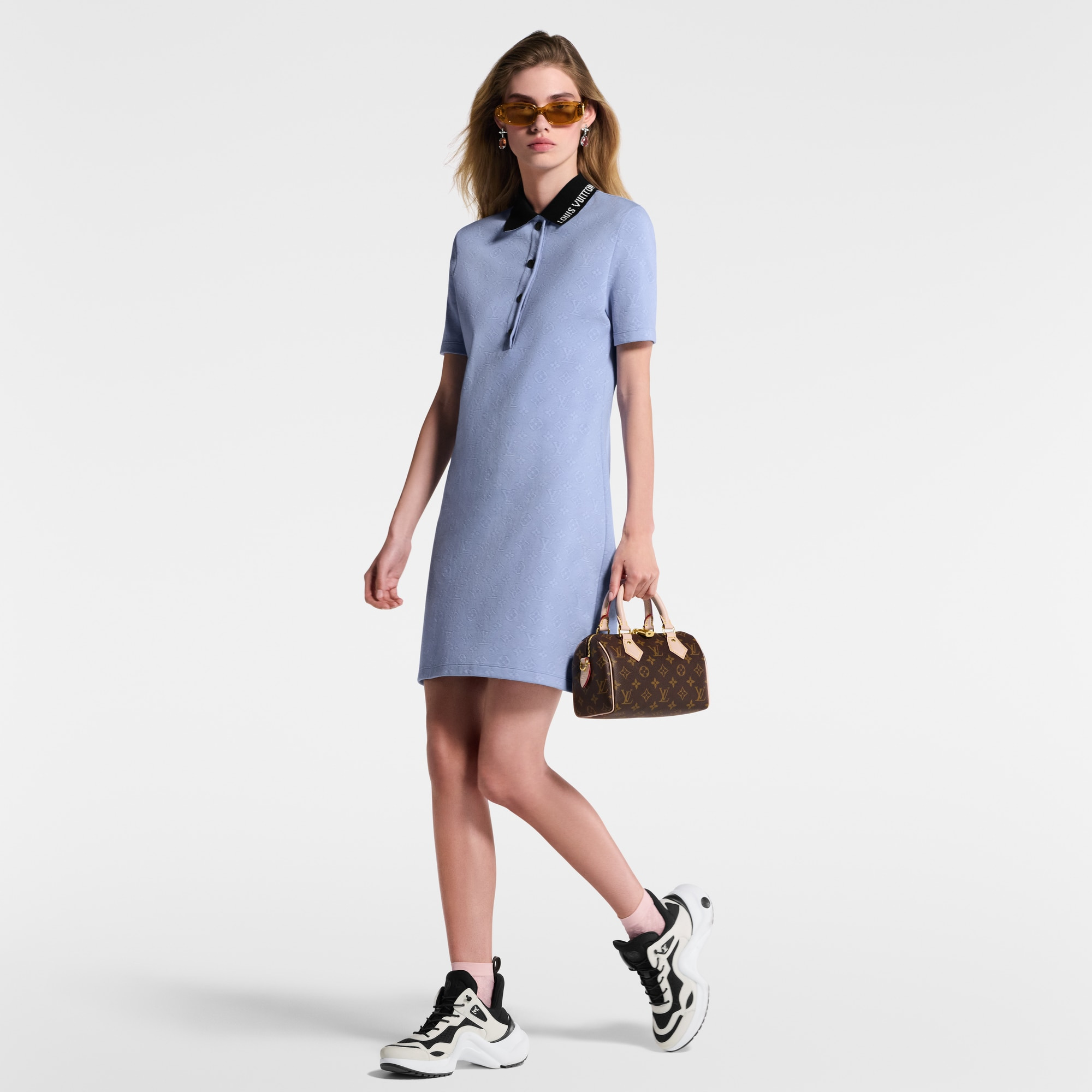 Monogram Piqué Polo Dress - 6