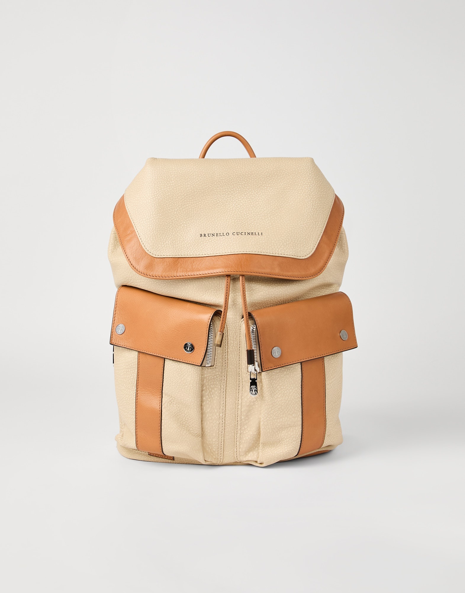 Cowhide leisure backpack - 1