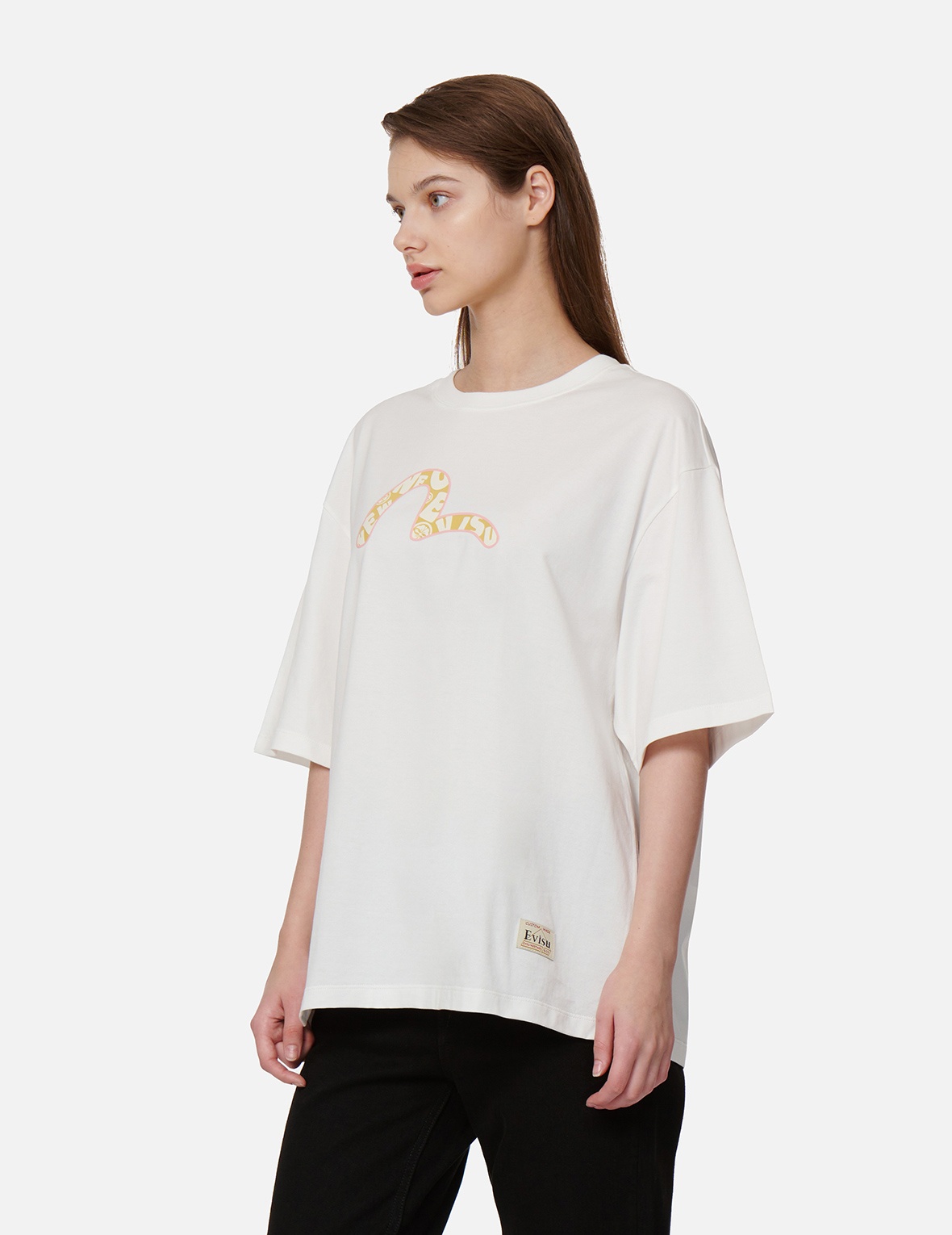 FORTUNE-CAT HIDE-AND-SEEK PRINT OVERSIZED T-SHIRT - 8