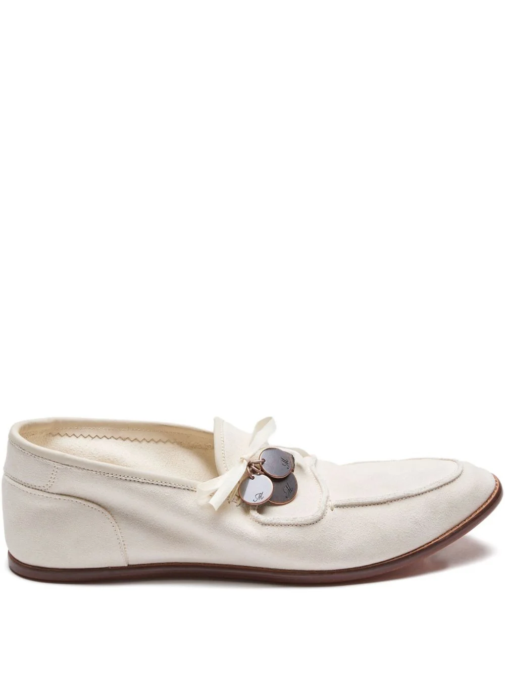 coin-embellished loafers - 1