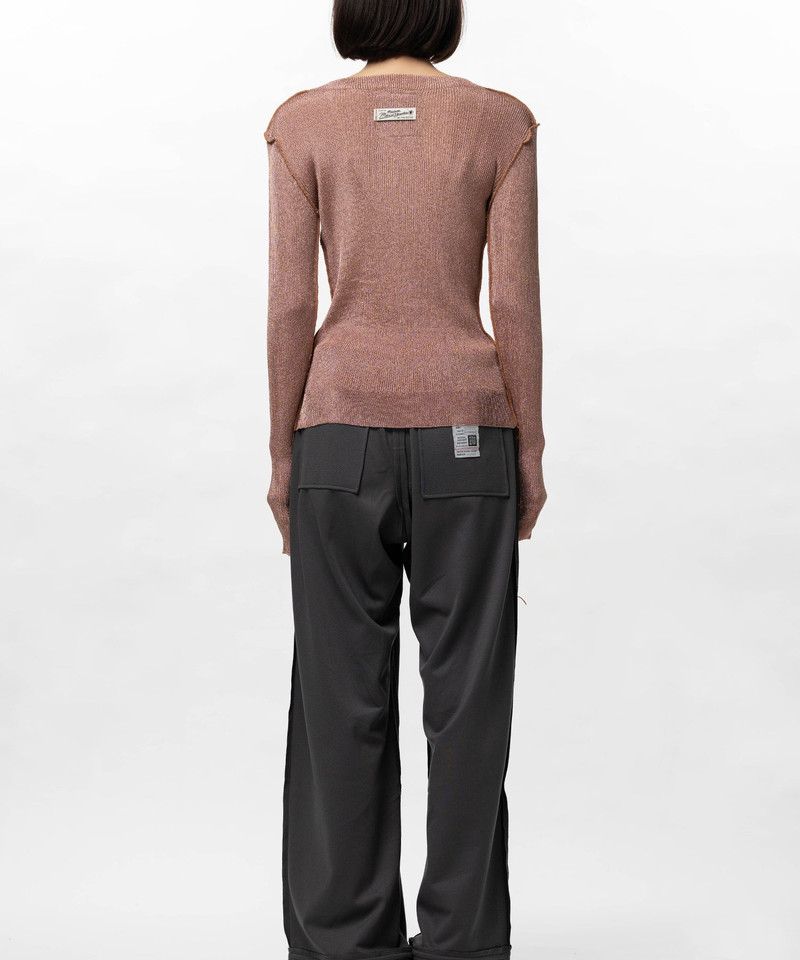 Inside-Out Glitter Knit Sweater 13