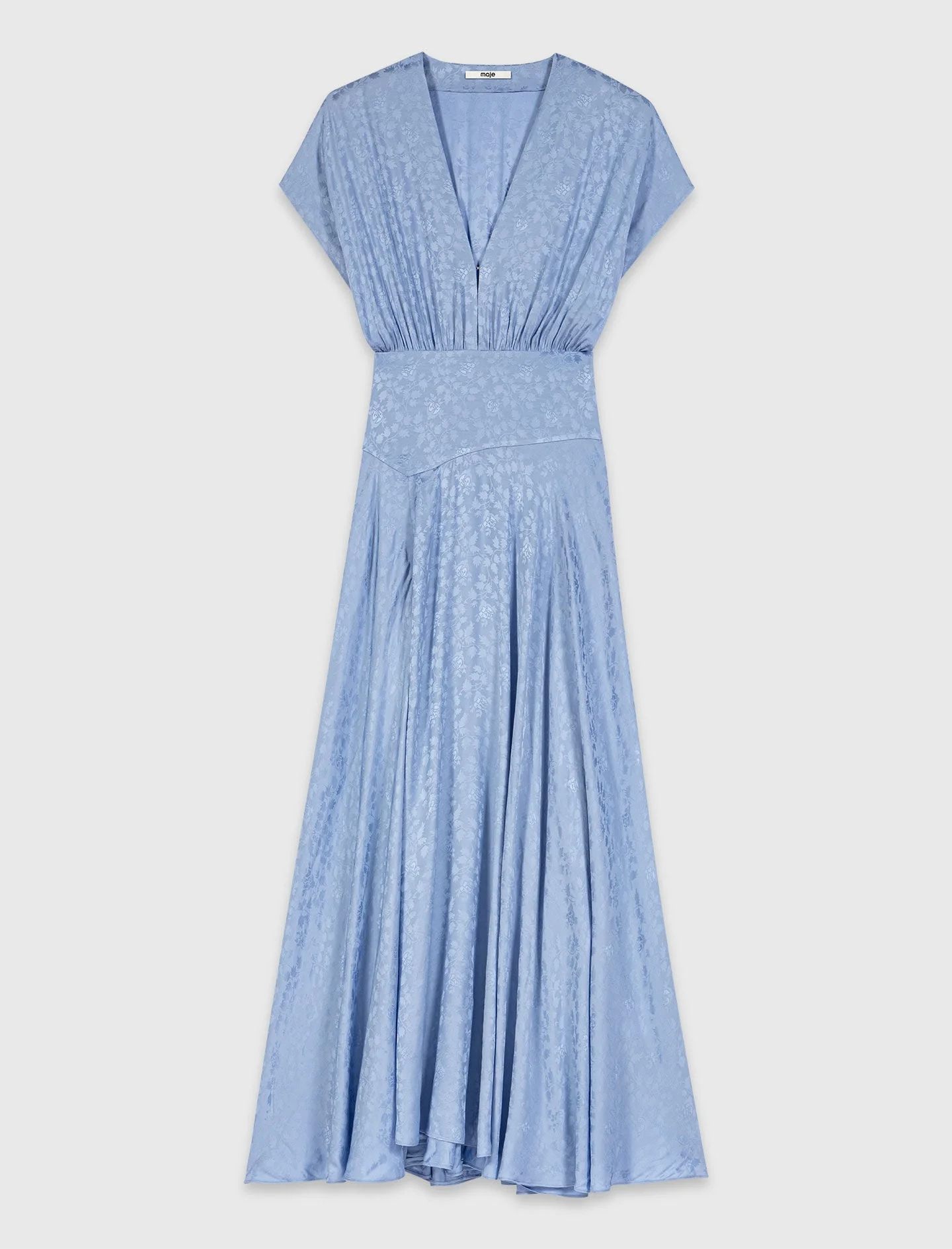 Patterned jacquard maxi dress - 1