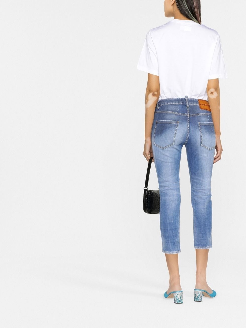 cropped skinny jeans - 4