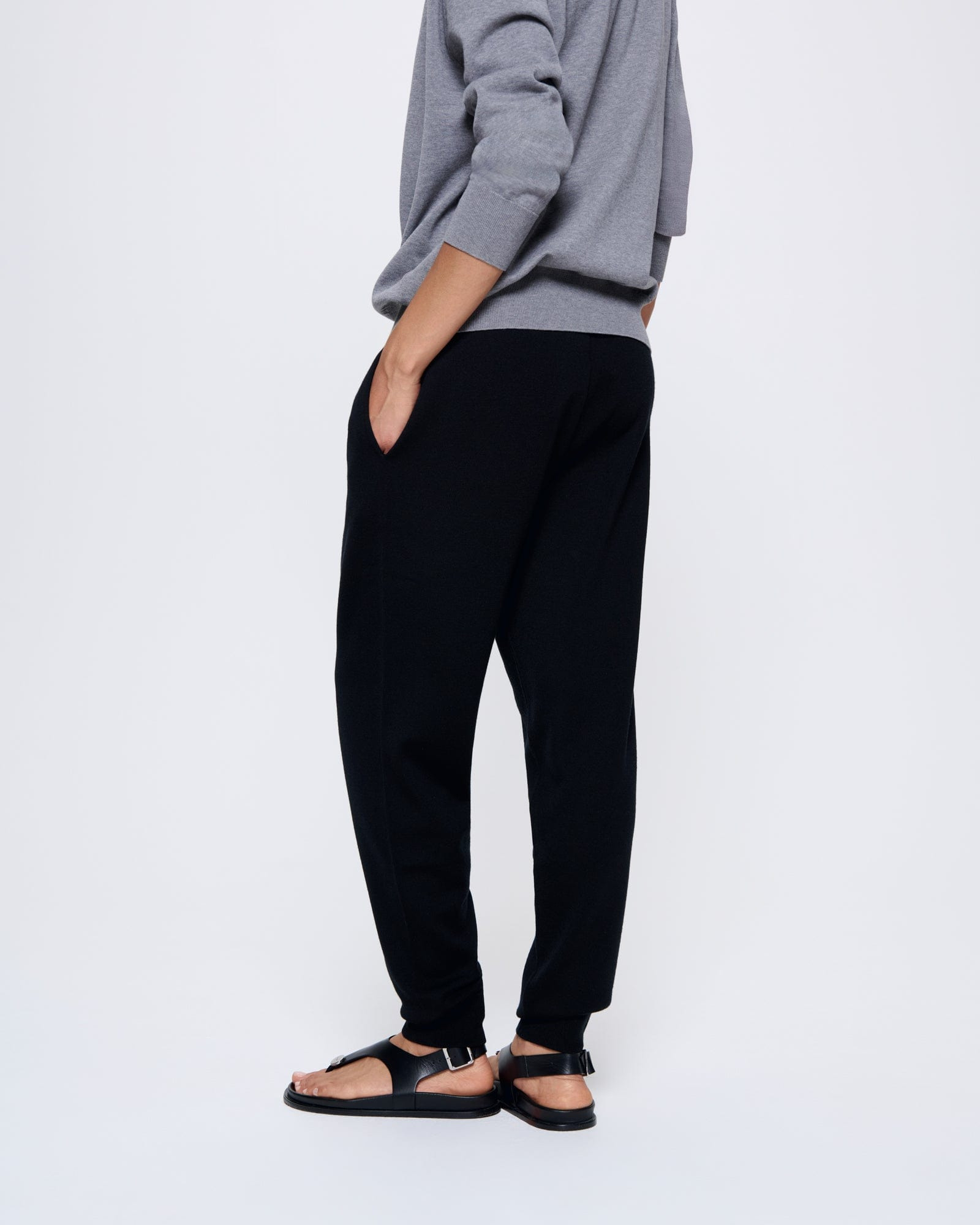 Womens DNA Regenerative Merino Wool Track Pants - Black - 5