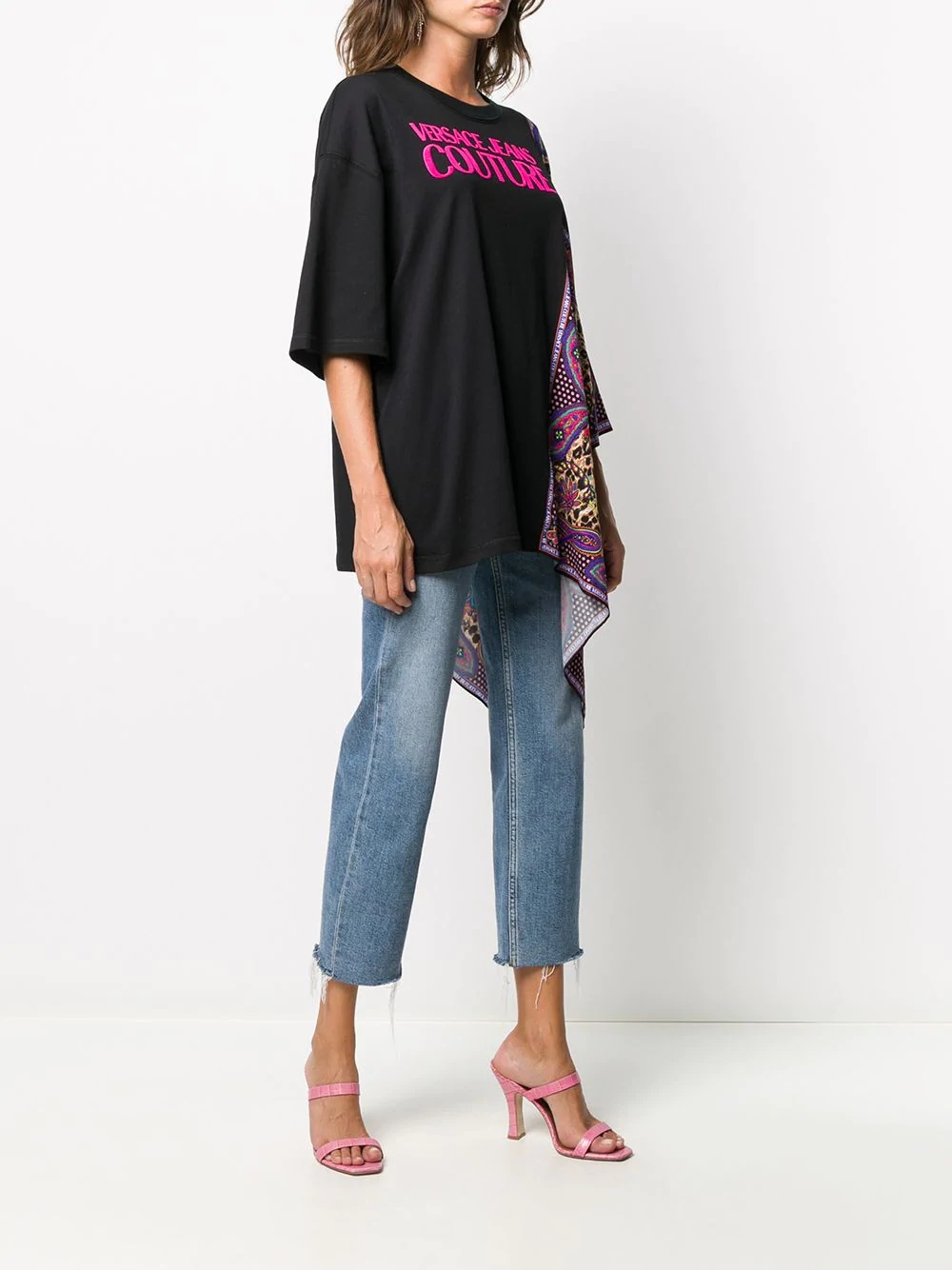 Paisley Leopard-print foulard T-shirt - 3