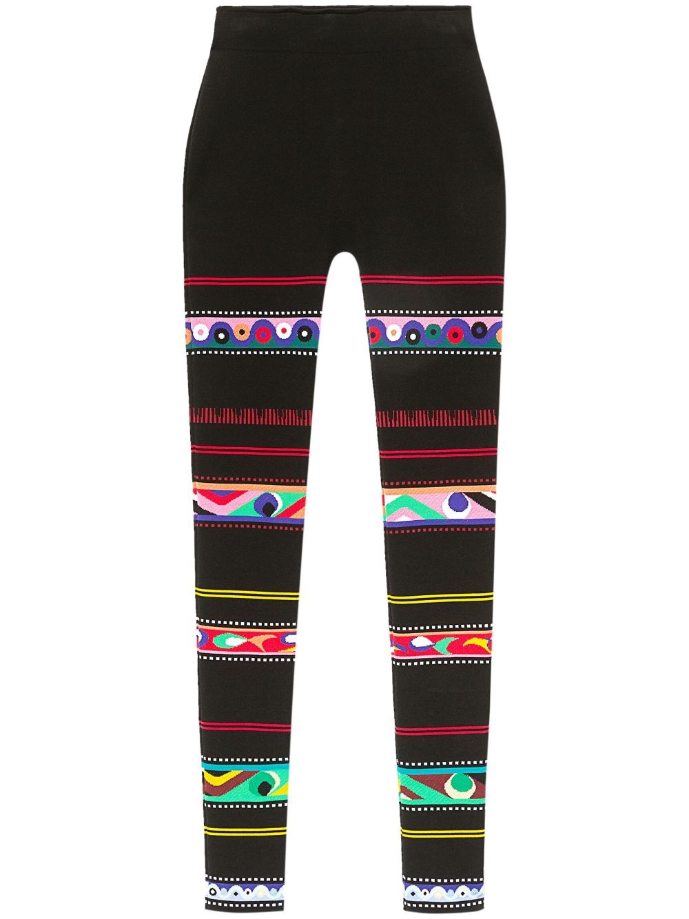 abstract-print stirrup leggings - 1