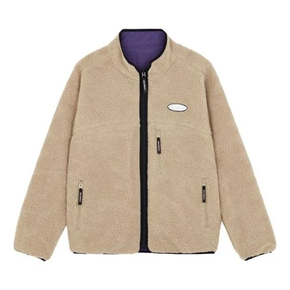 New Balance Fleece Stay Warm Sports Jacket Couple Style Khaki 6DB43013-PUR - 1