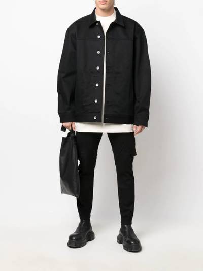 Rick Owens DRKSHDW collared button-up jacket outlook