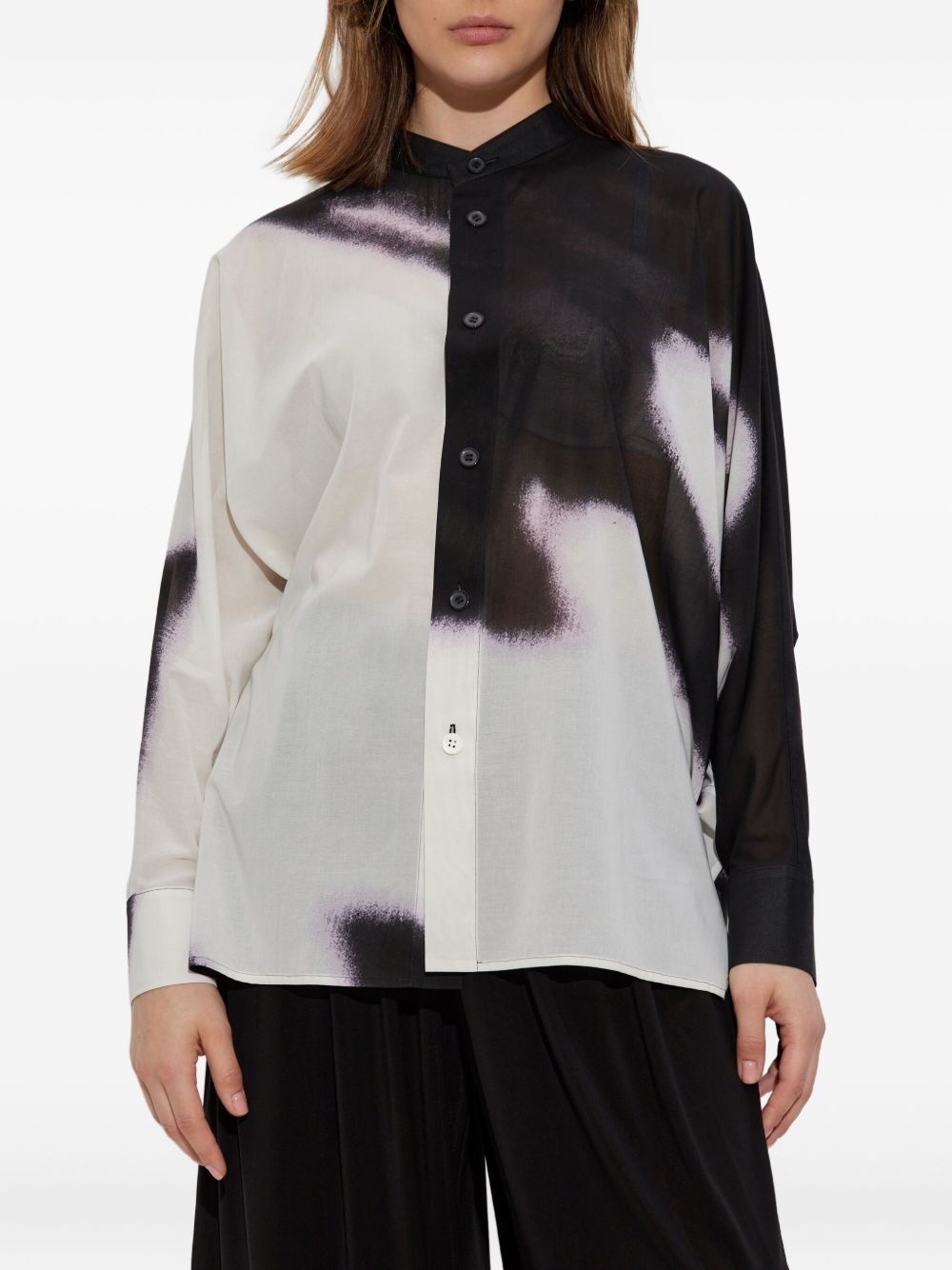 Shadow Study abstract-print button-up shirt - 3