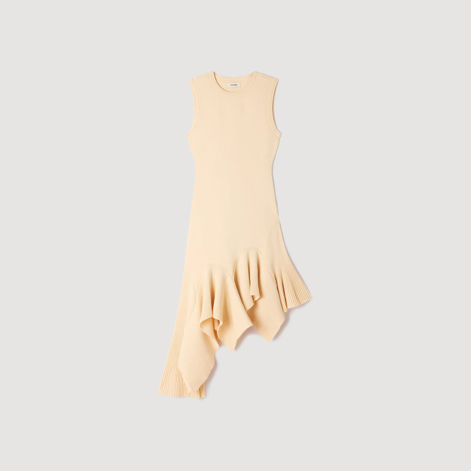ASYMMETRIC KNIT DRESS - 1