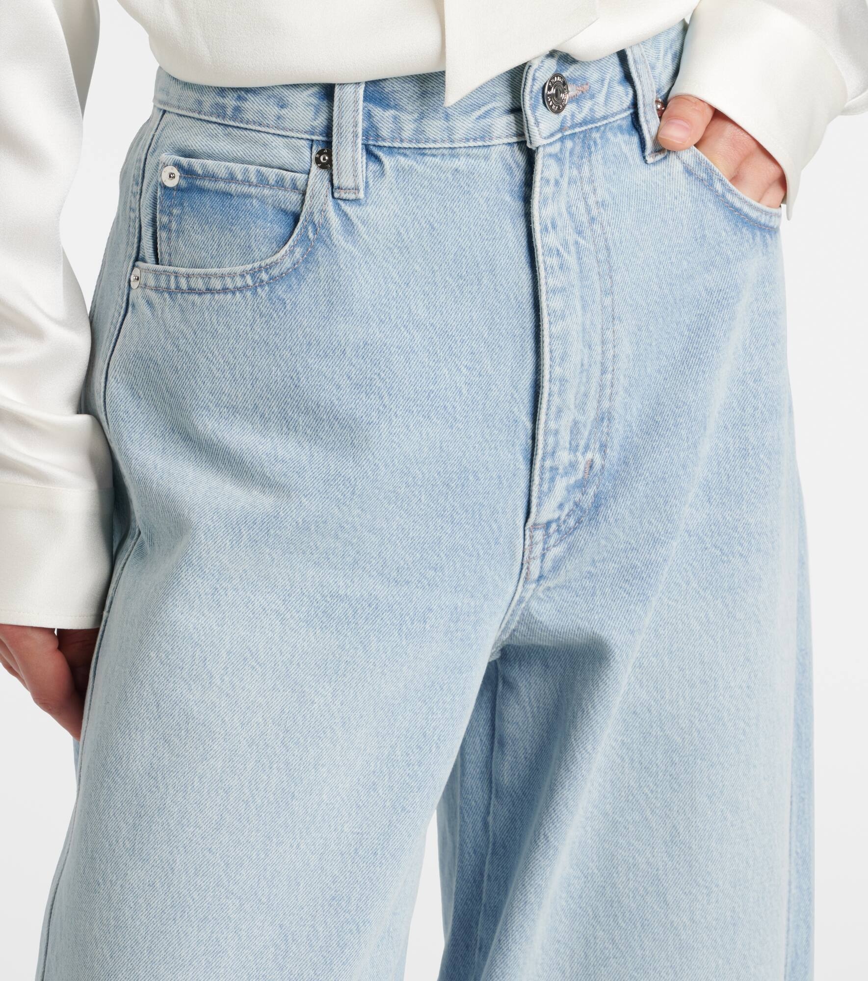 Twisted wide-leg jeans - 4