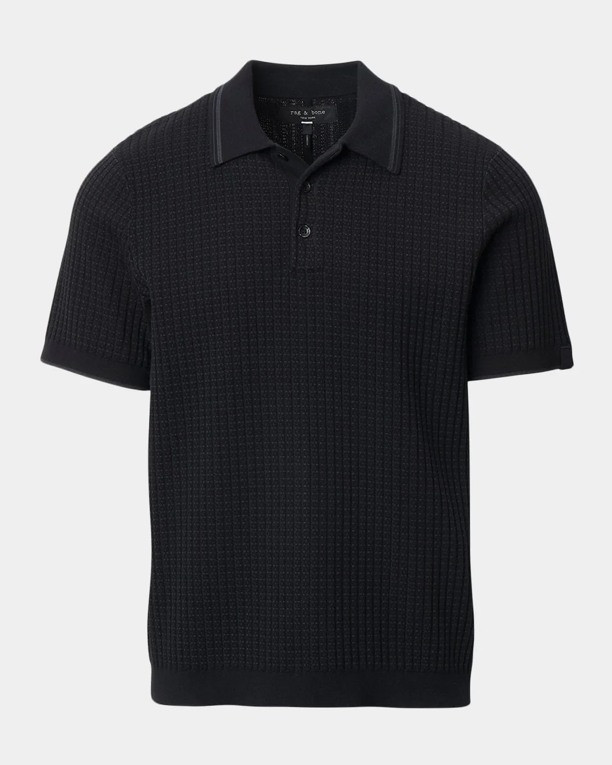 Men & apos;s Harvey Rib-Knit Polo Shirt - 1