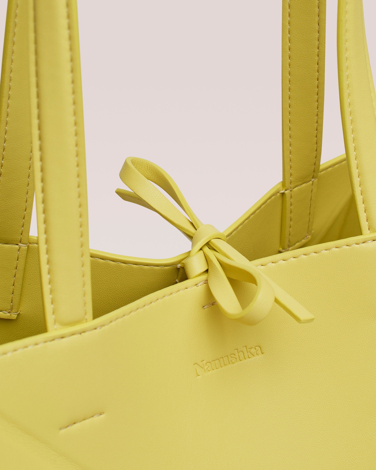 THE ORIGAMI TOTE - Alt-nappa tote - Yellow - 3