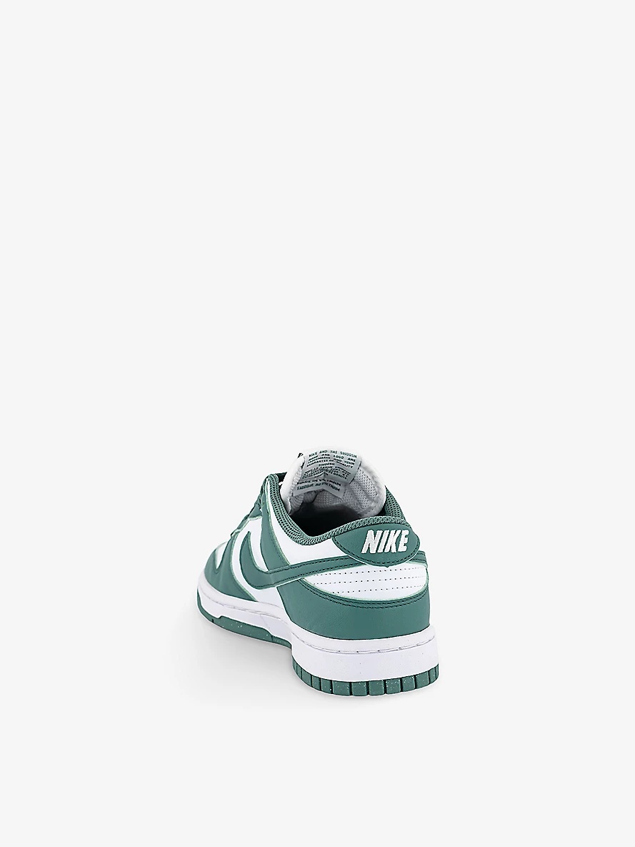 Dunk Low panelled leather low-top trainers - 4