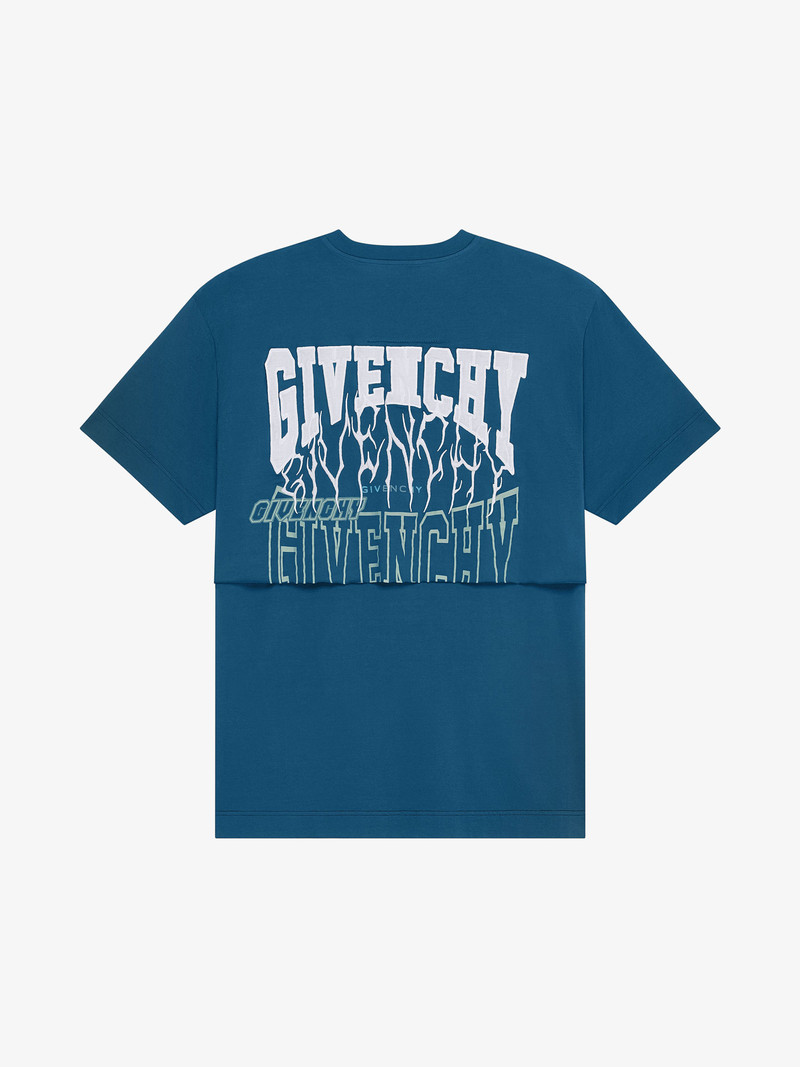 DOUBLE LAYERED T-SHIRT IN JERSEY WITH GIVENCHY LOGO 5