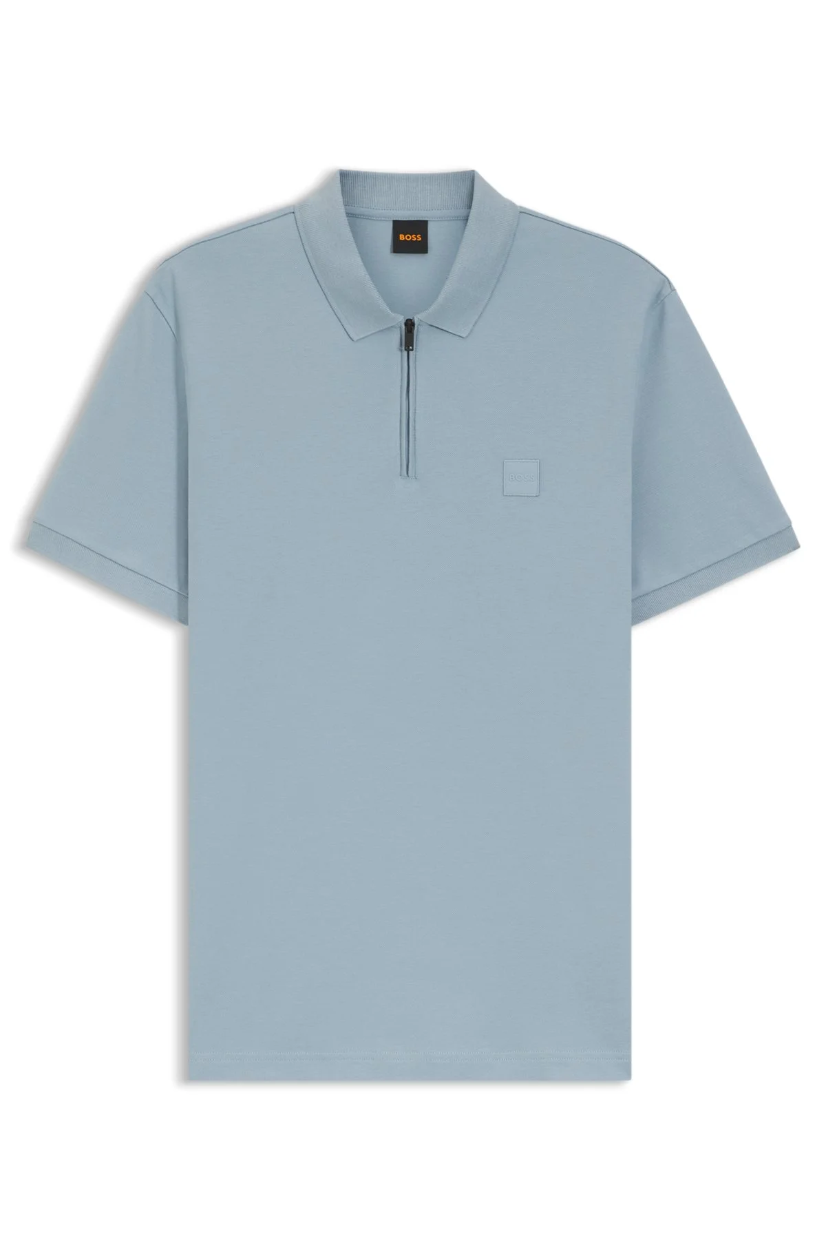 STRETCH-COTTON SLIM-FIT POLO SHIRT WITH LOGO PATCH - 1