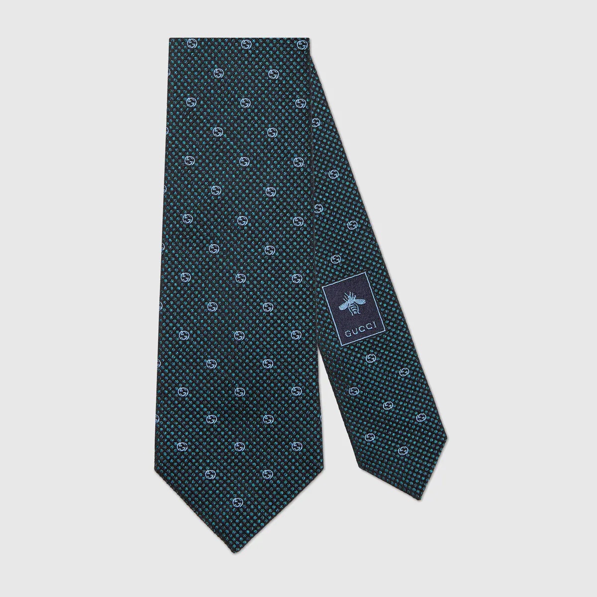 Interlocking G silk jacquard tie - 1