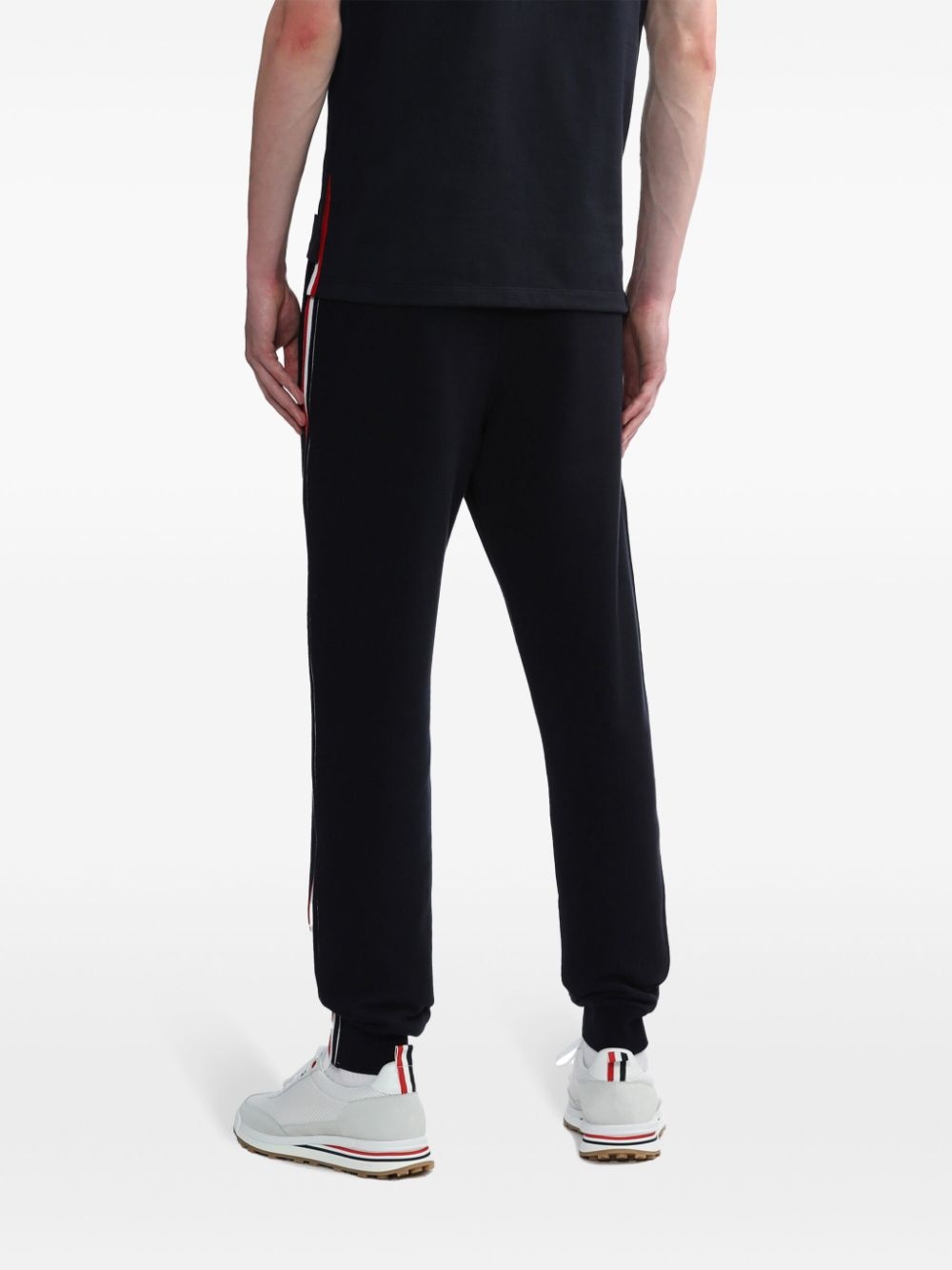 RWB stripe loopback track pants - 4