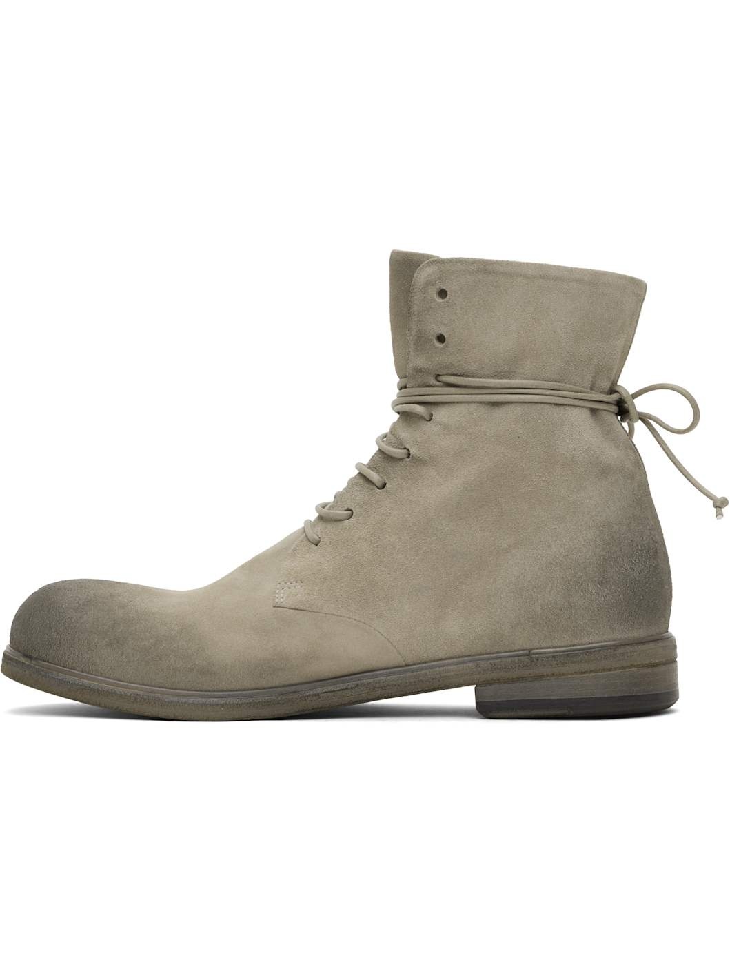 SSENSE Exclusive Gray Zucca Media Ankle Boots - 3