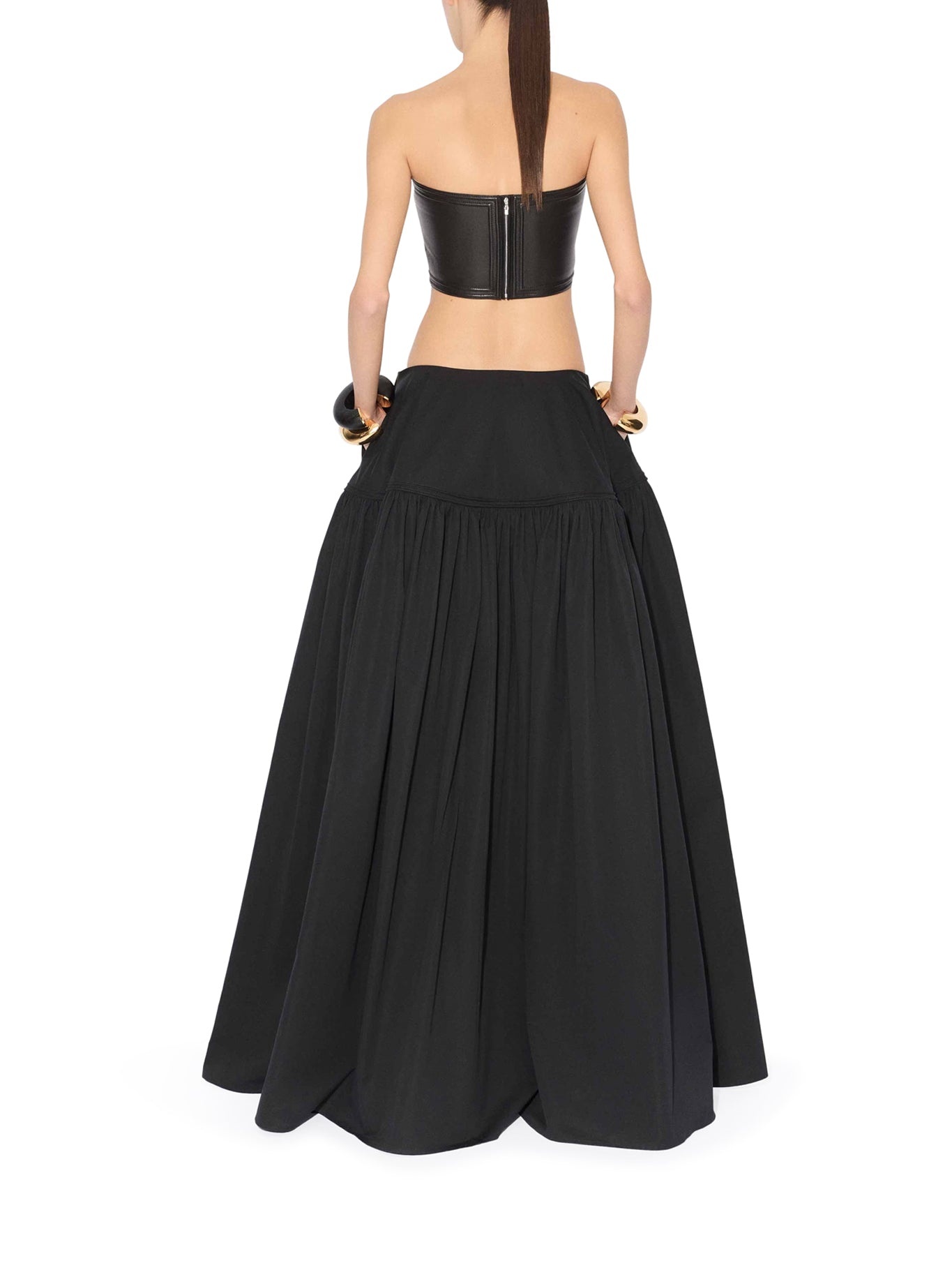 FULL VOLUME SKIRT IN COTTON POPLIN - 3