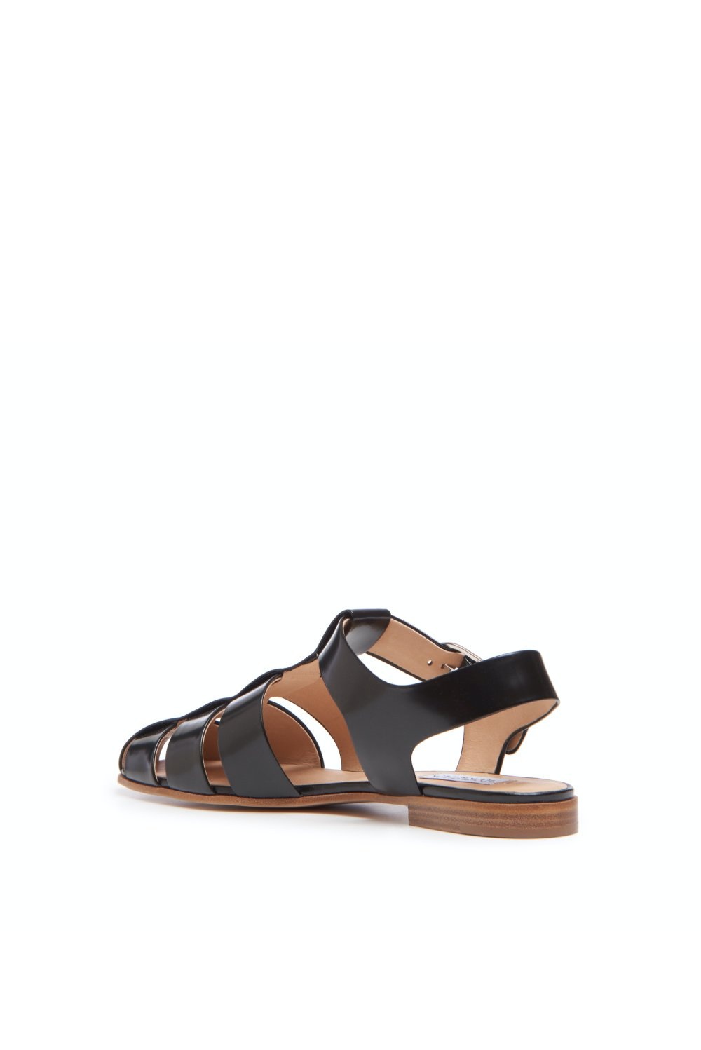 Lynn Sandal in Black Leather - 4