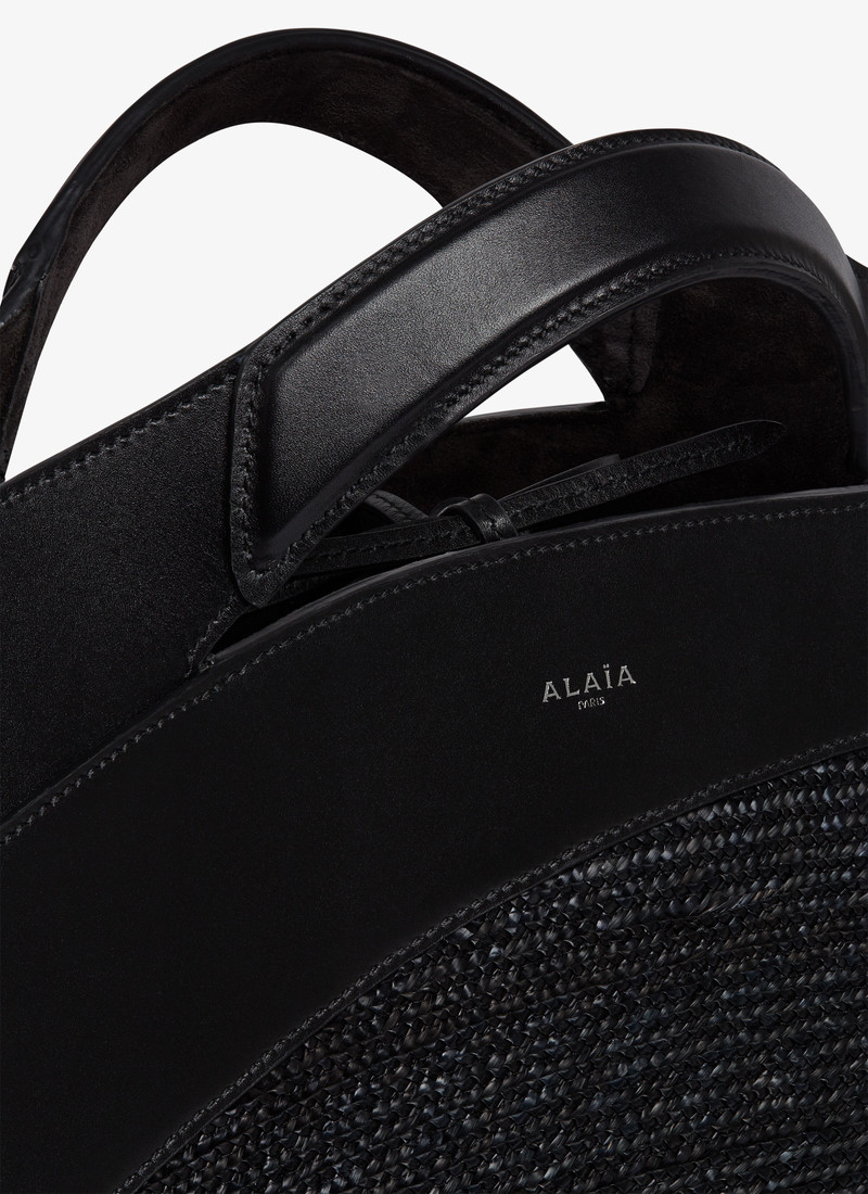 KHAIMA LARGE BAG IN CALFSKIN AND STRAW 4