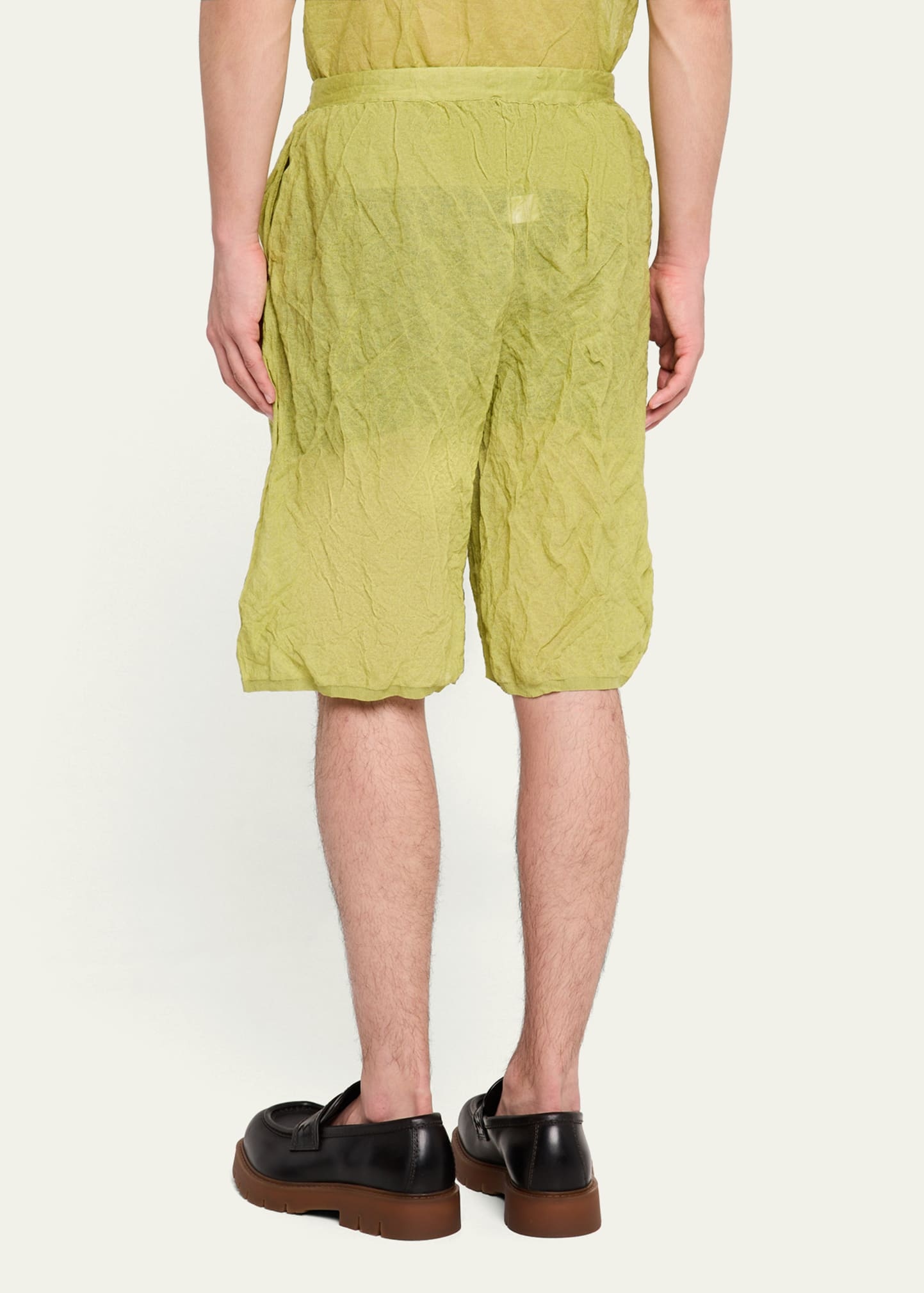 Men's Origami Crinkled Shorts - 3