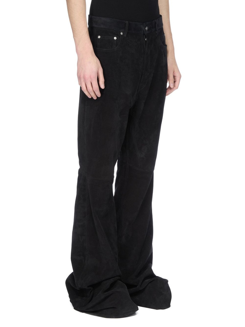 Black Concordians Bolan Bootcut Suede Pants 2