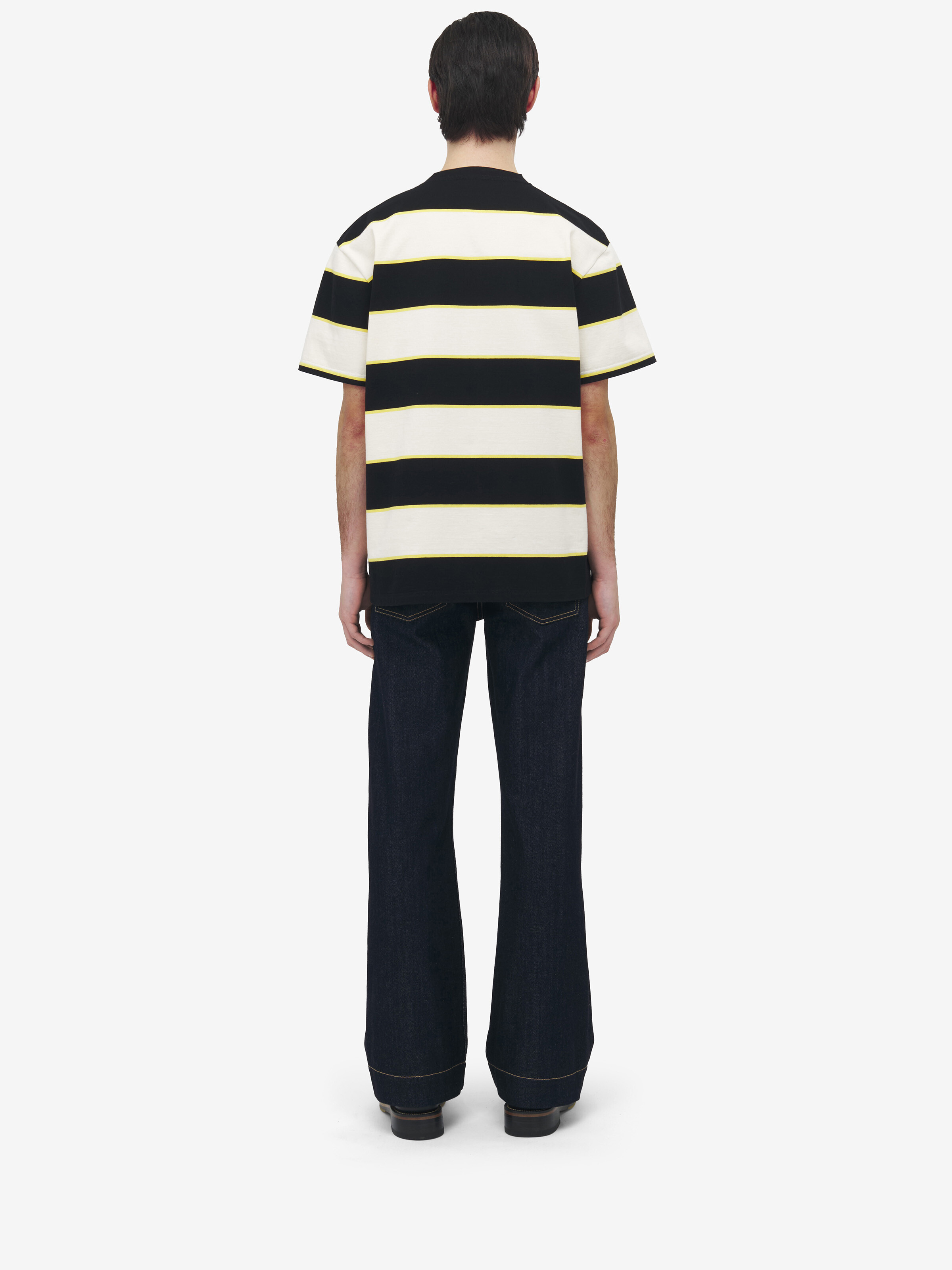 Inverted Skull Striped T-Shirt - 5
