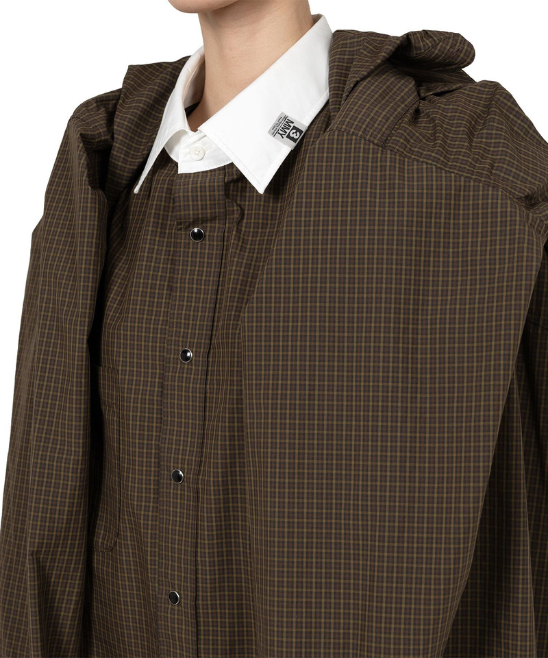 Sleeve Layered Check Shirt Dress 8