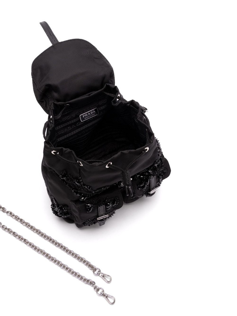 enamel triangle-logo backpack 5
