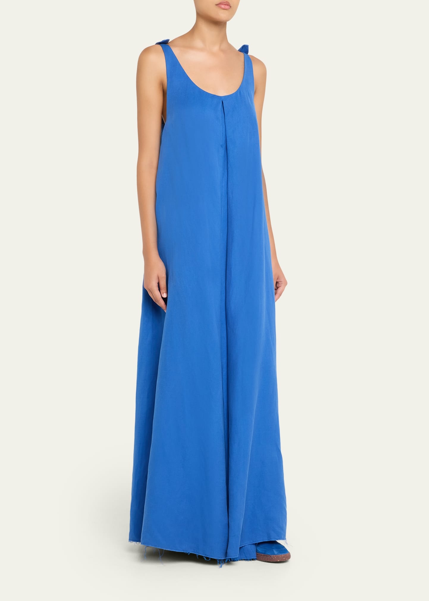 Aras Sleeveless Knotted Backless Maxi Dress - 4